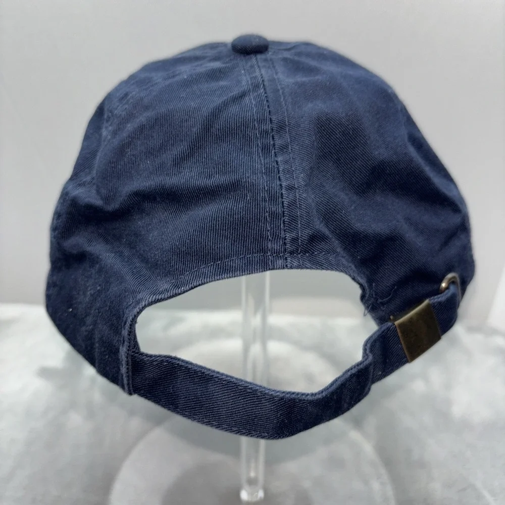 Navy Blue 100% Cotton Adjustable Strap Cap One Size